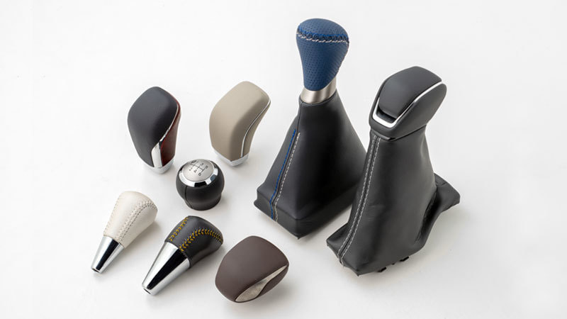 革巻きシフトノブ写真